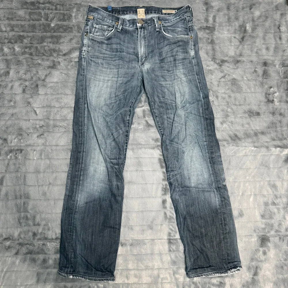 Citizens of Humanity Sid Straight Leg Jeans Mens 31 Faded Blue 6054-104 Made USA